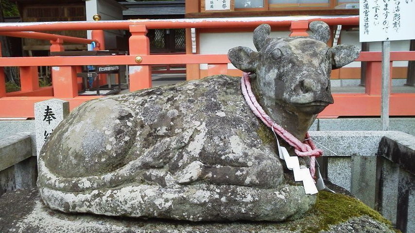 長岡天満宮 菅原道真公 牛乗之御像 銅製 のったり - メルカリ
